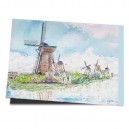 Die Windmühlen von Kinderdijk